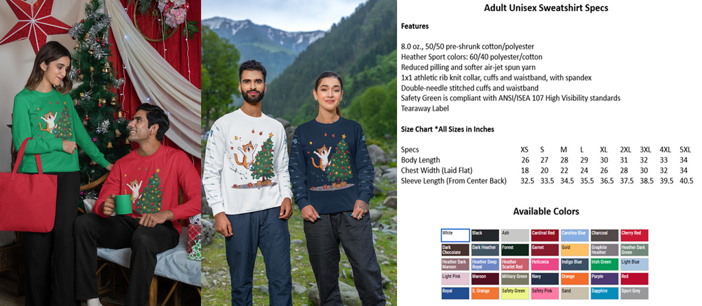 Jumping Cat Christmas Tree