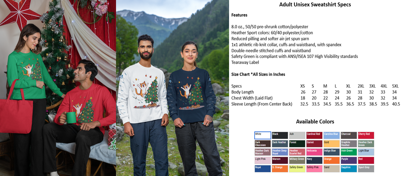 Jumping Cat Christmas Tree