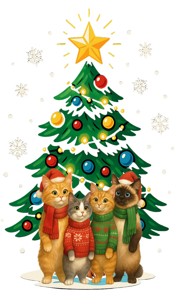 Cat's Christmas Tree