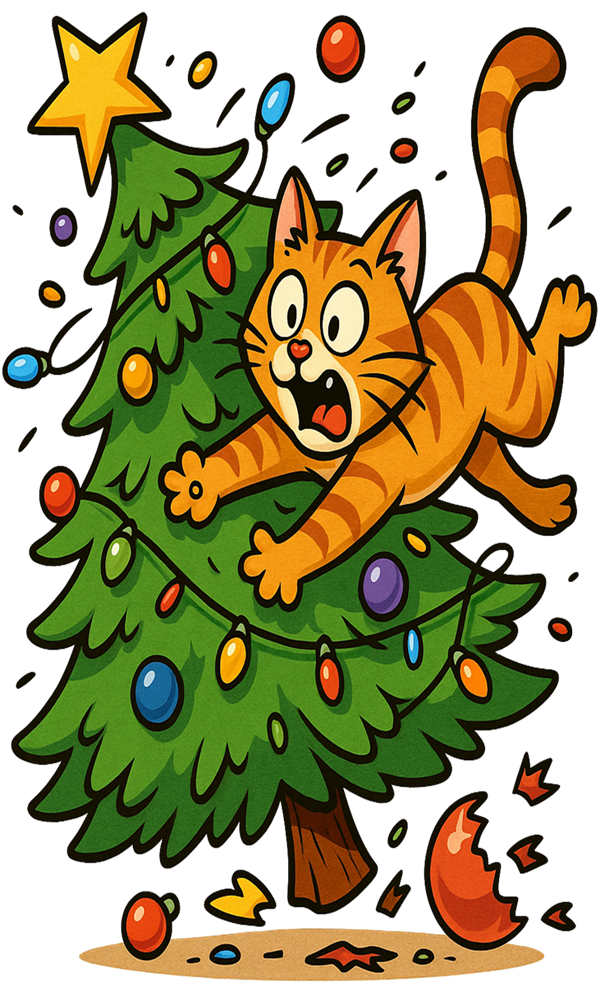 Cat's Christmas Tree