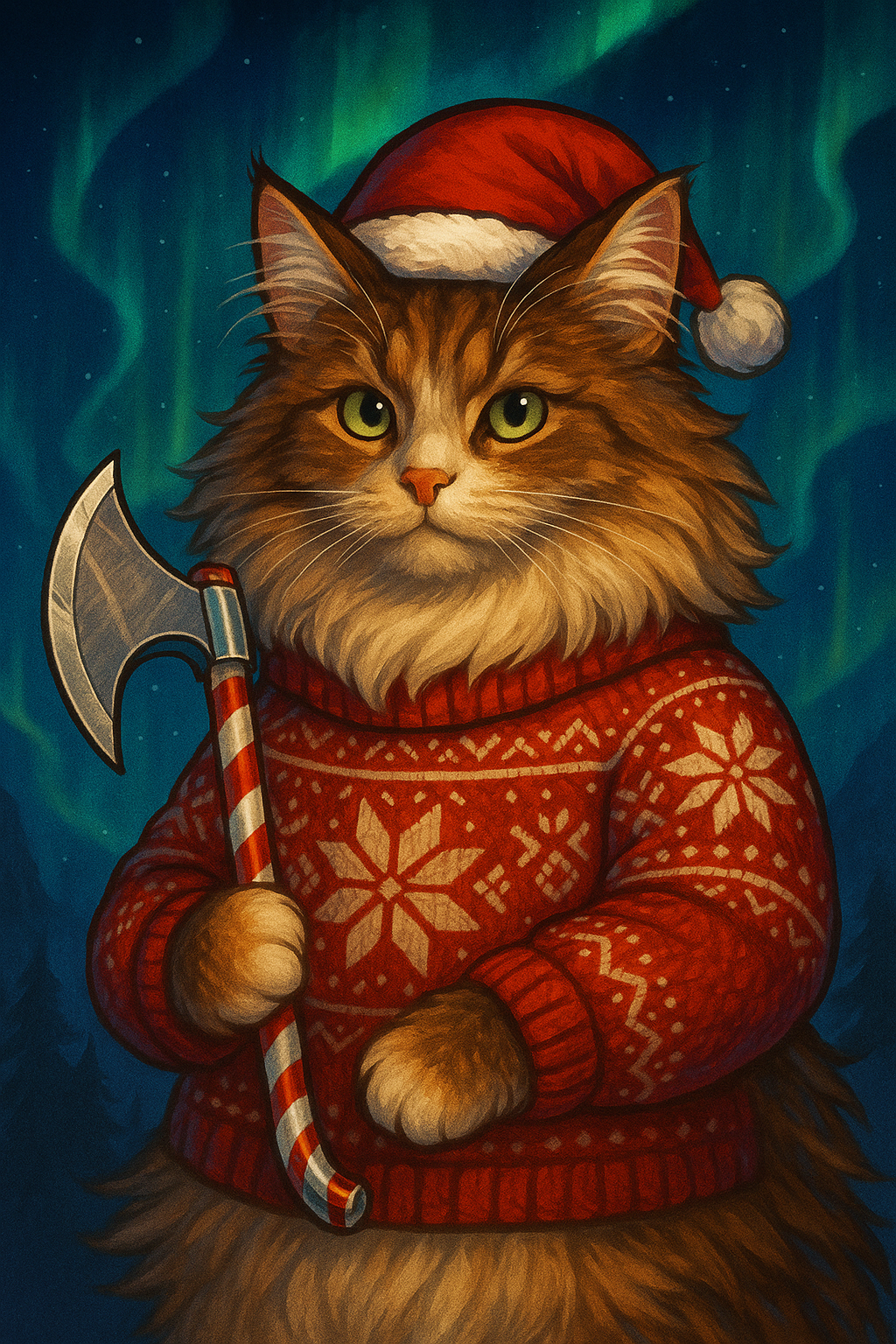 Viking Christmas Cat