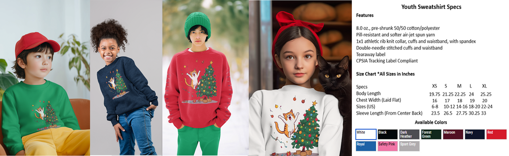 Jumping Cat Christmas Tree