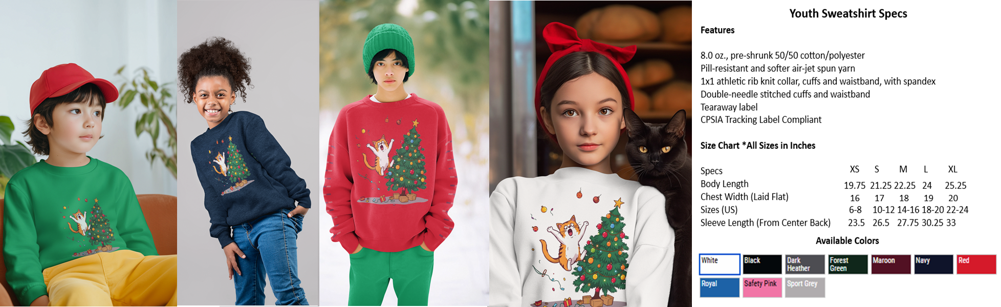 Jumping Cat Christmas Tree