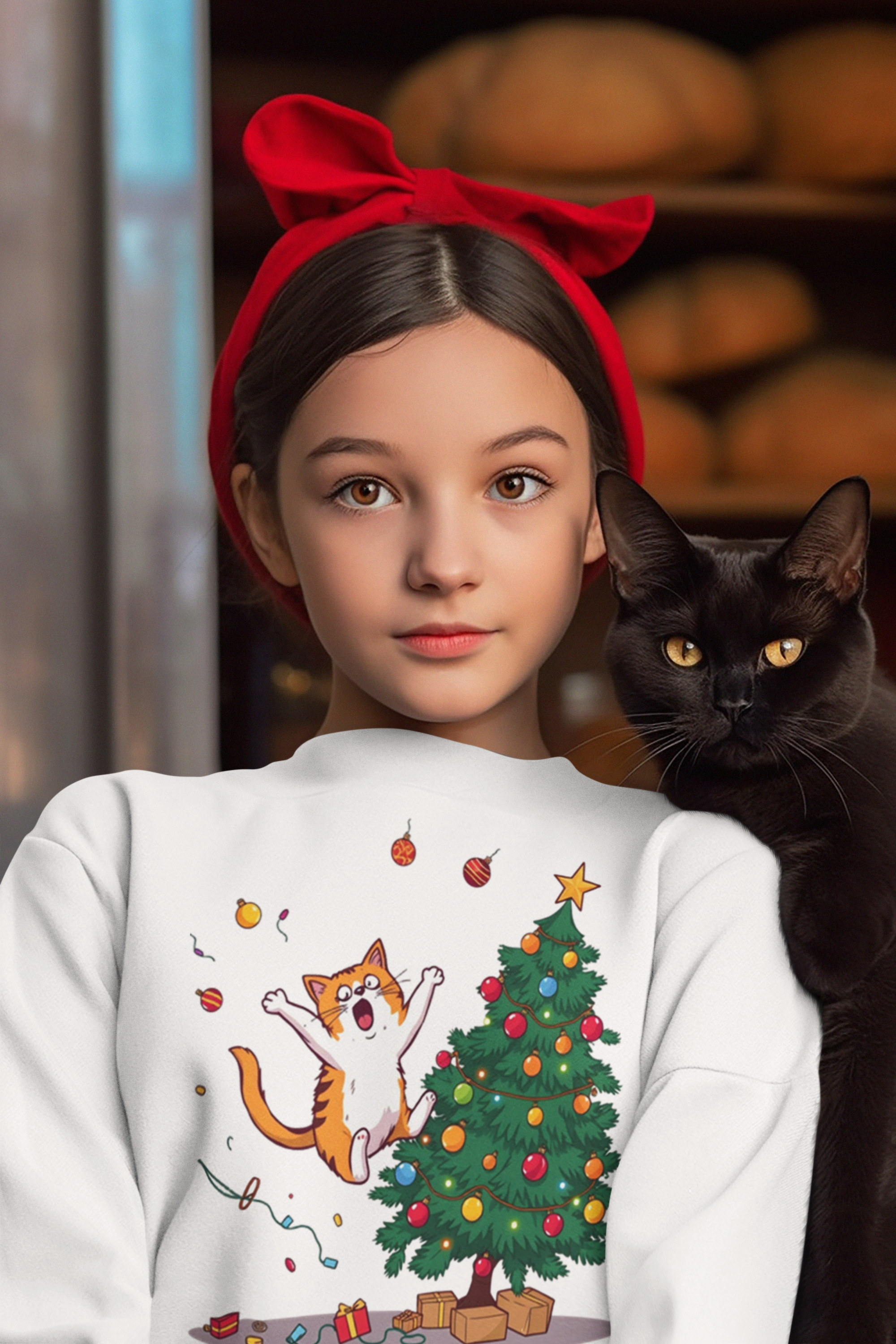 Jumping Cat Christmas Tree