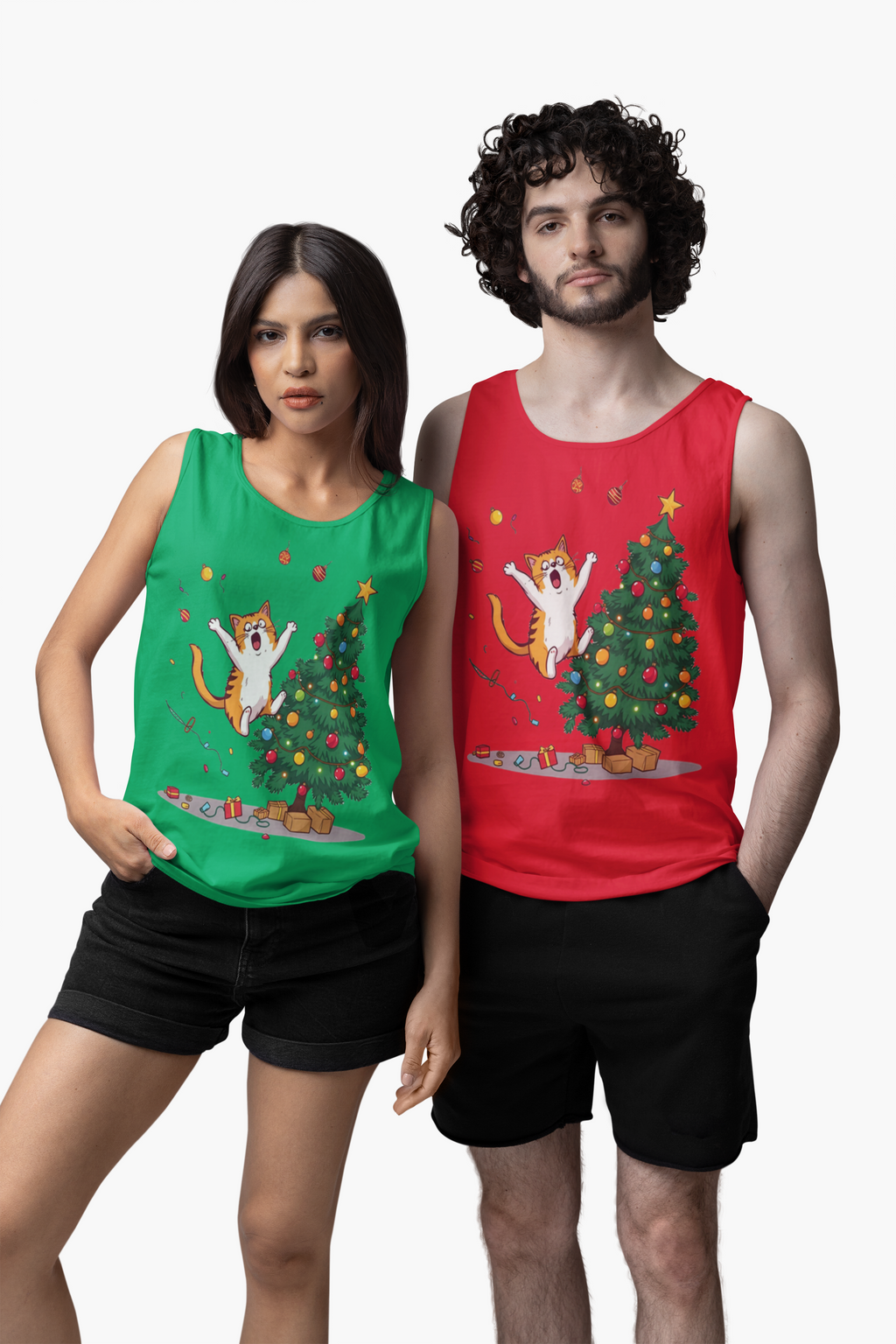 Jumping Cat Christmas Tree