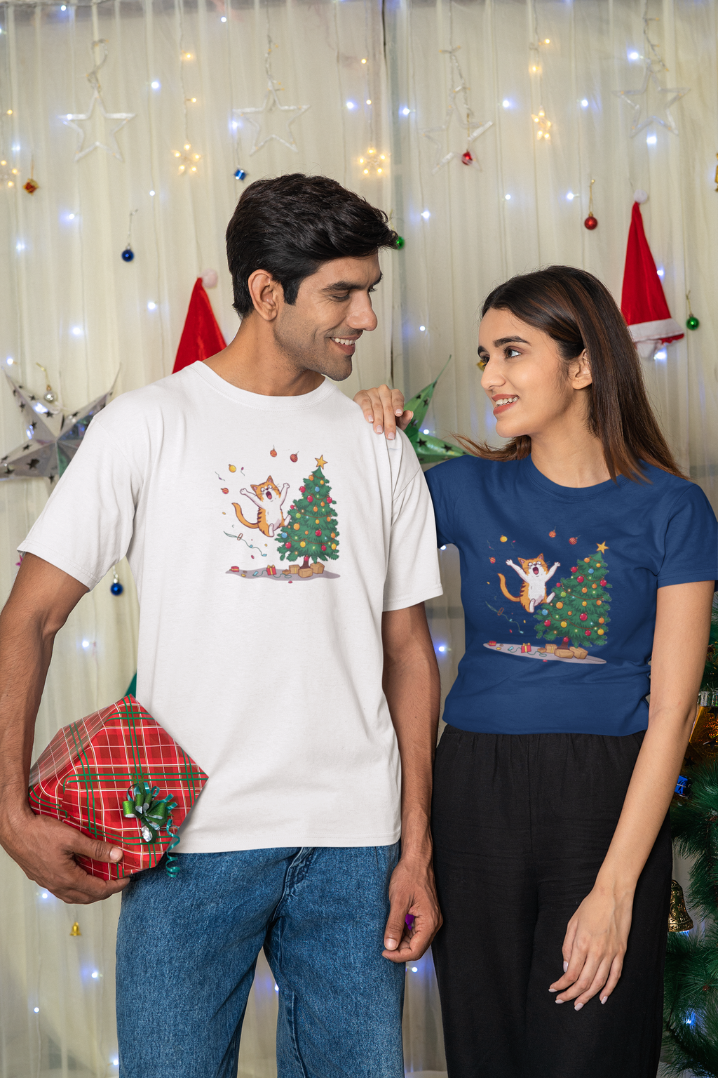 Jumping Cat Christmas Tree