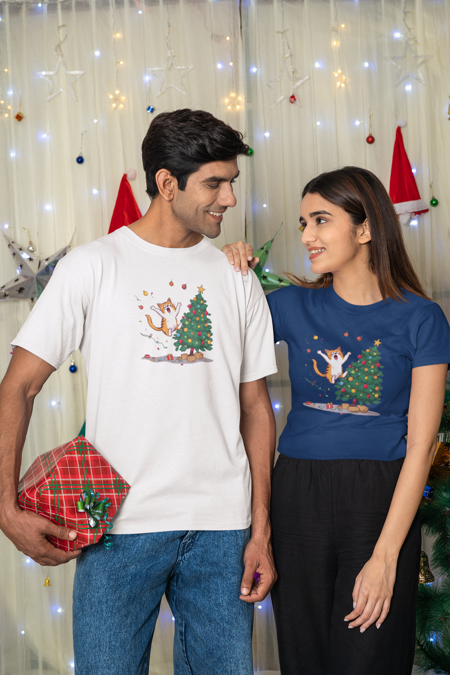 Jumping Cat Christmas Tree