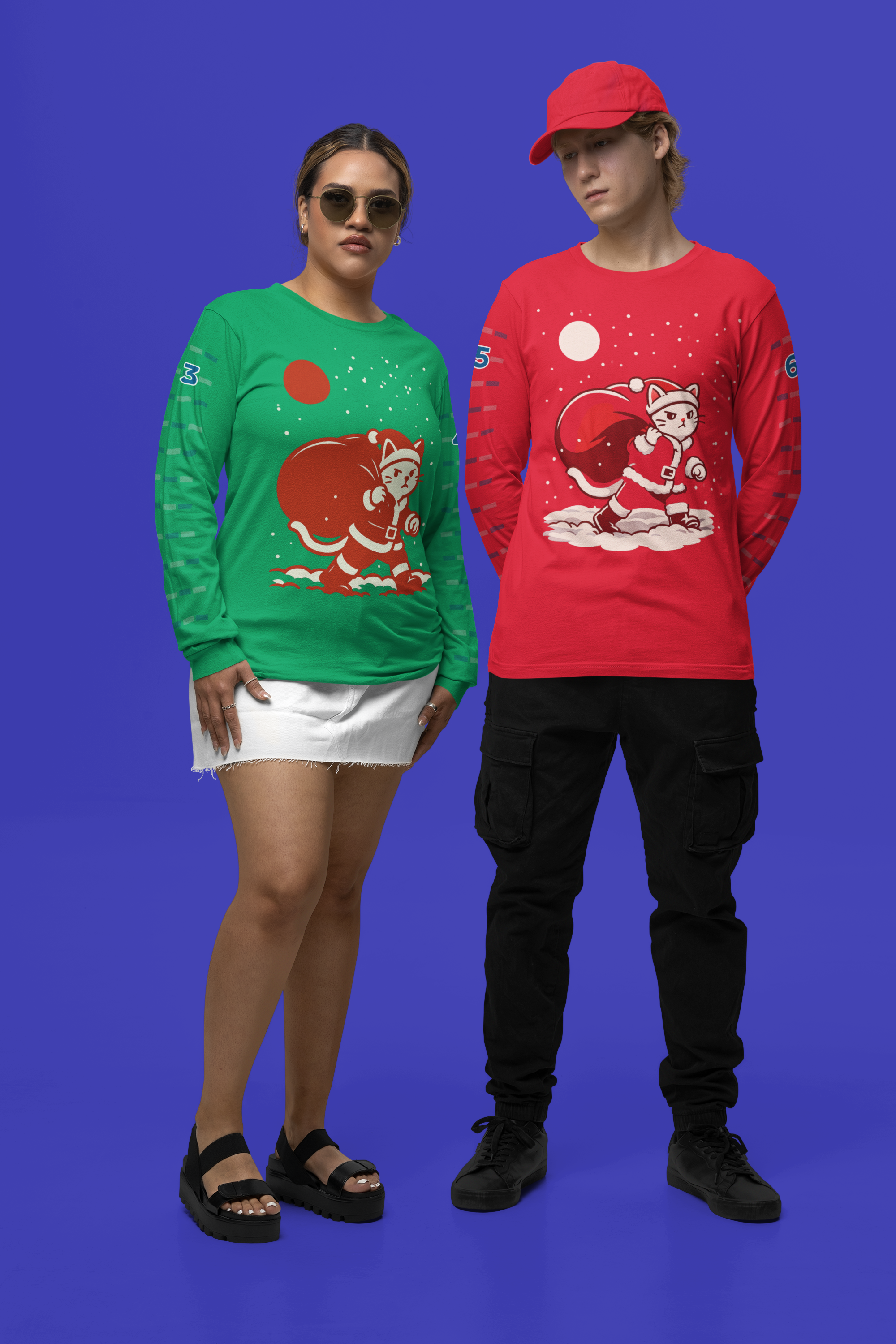 Santa Cat Brings Gifts