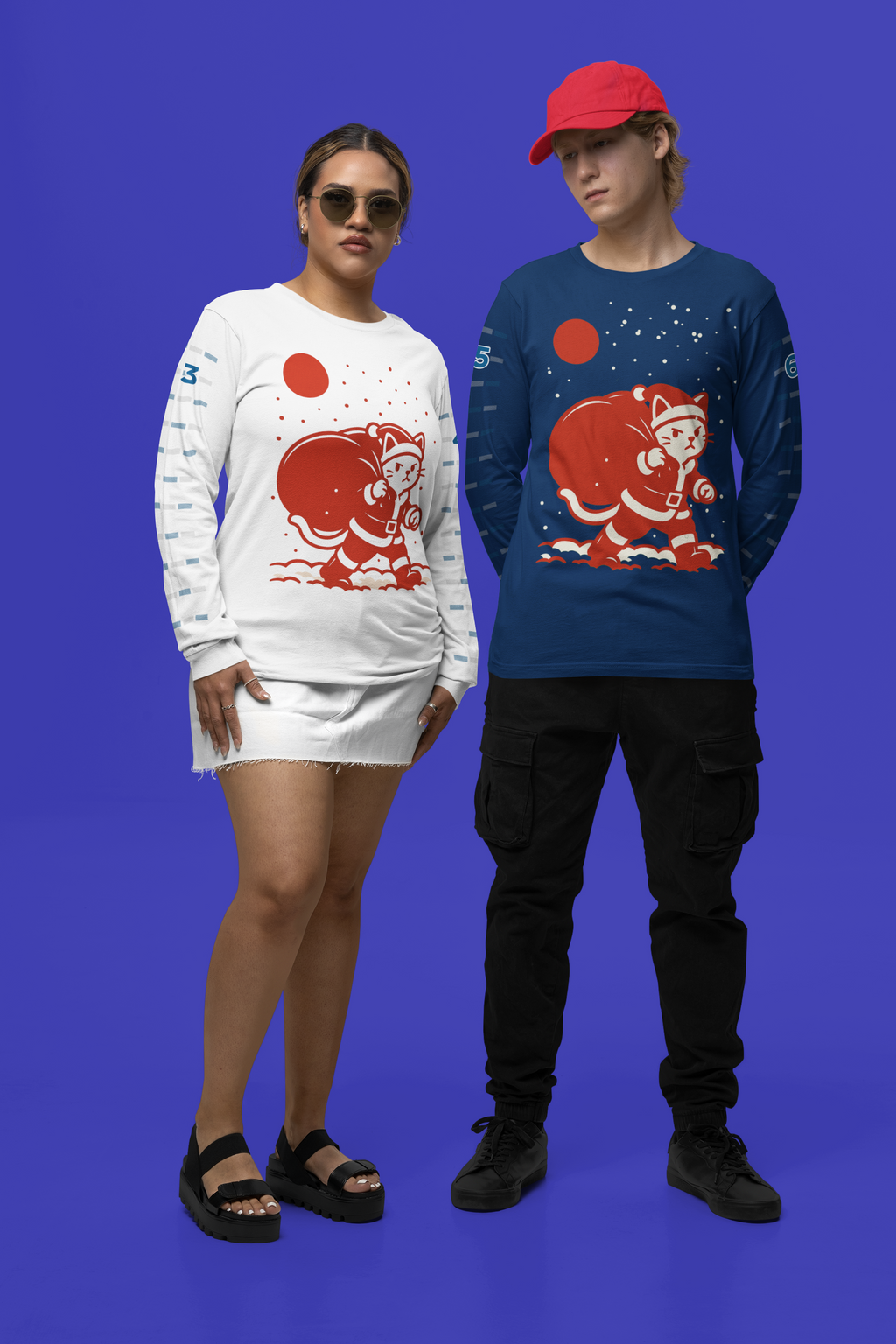 Santa Cat Brings Gifts