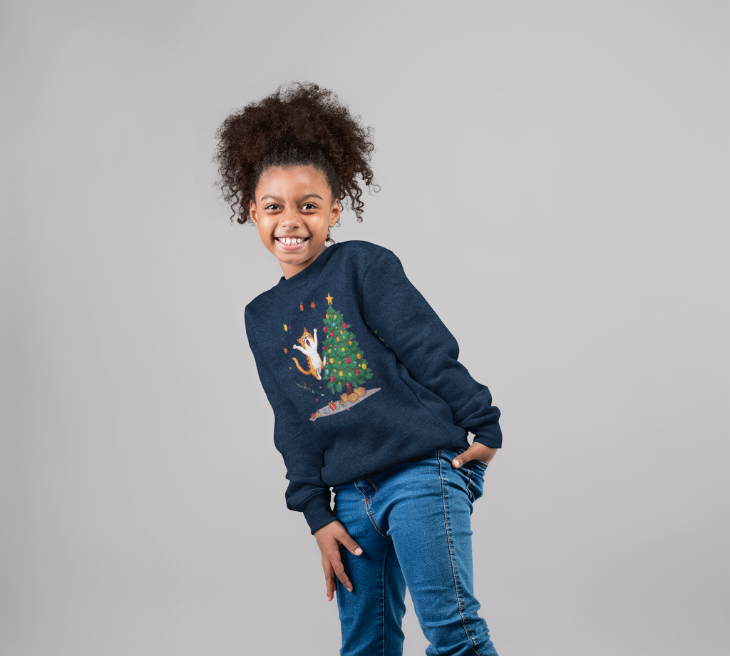 Jumping Cat Christmas Tree