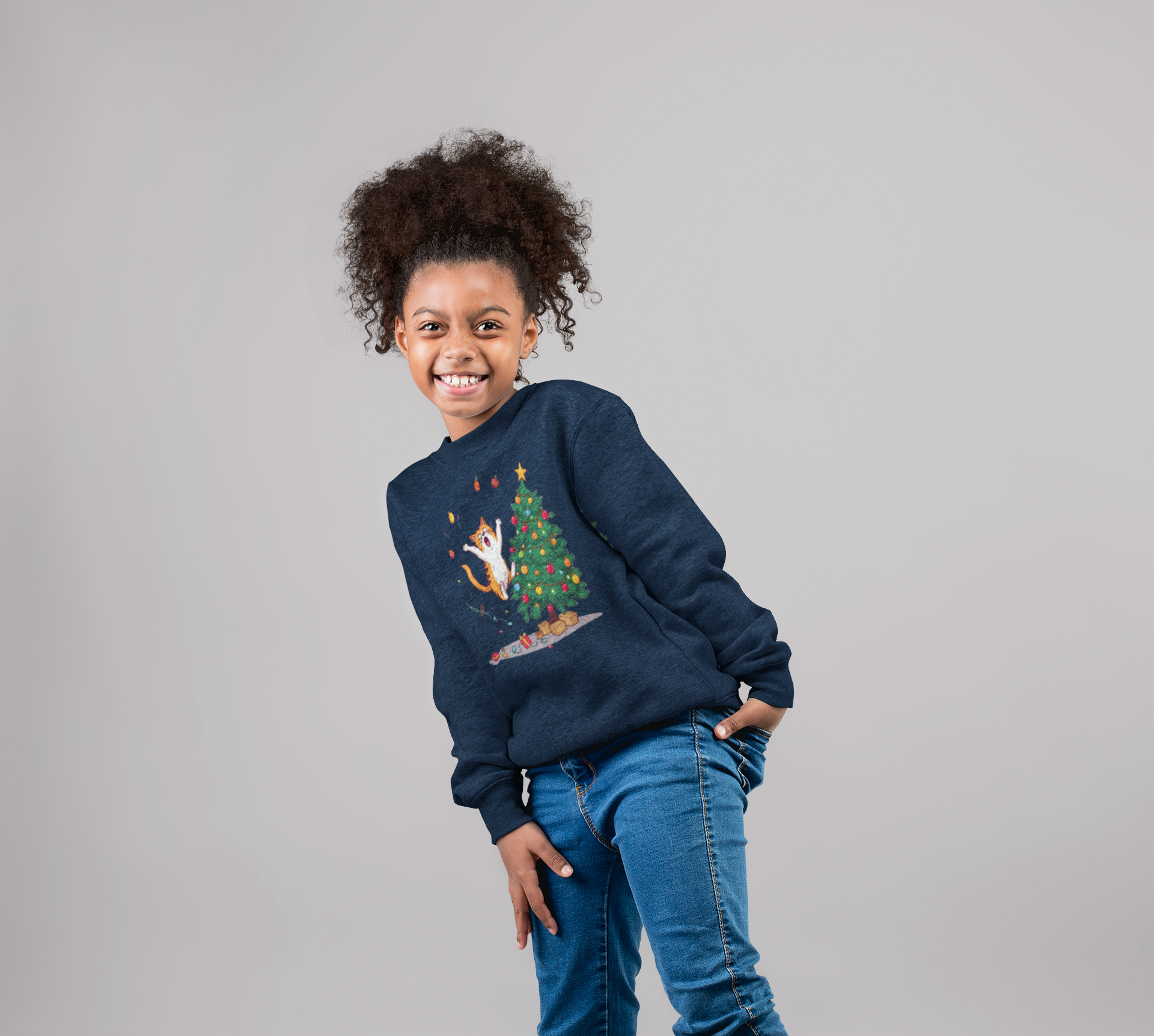 Jumping Cat Christmas Tree