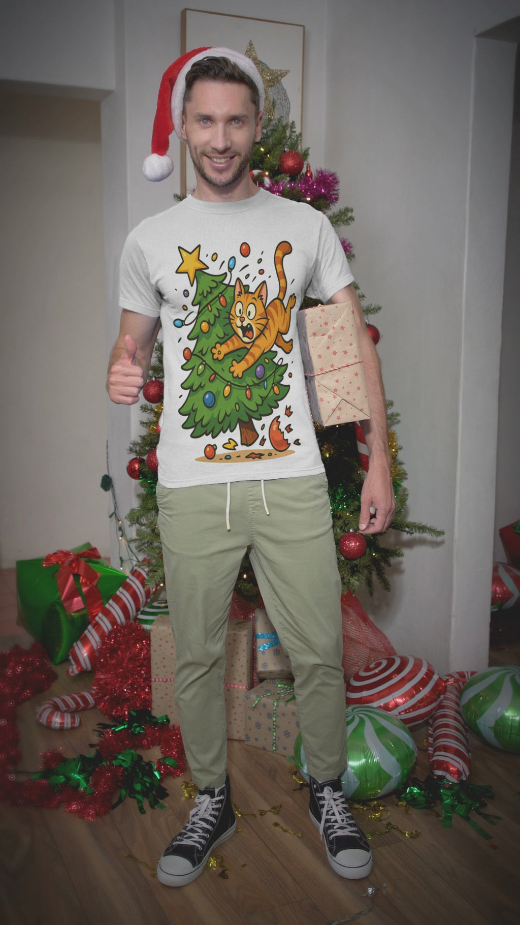 Cat's Christmas Tree