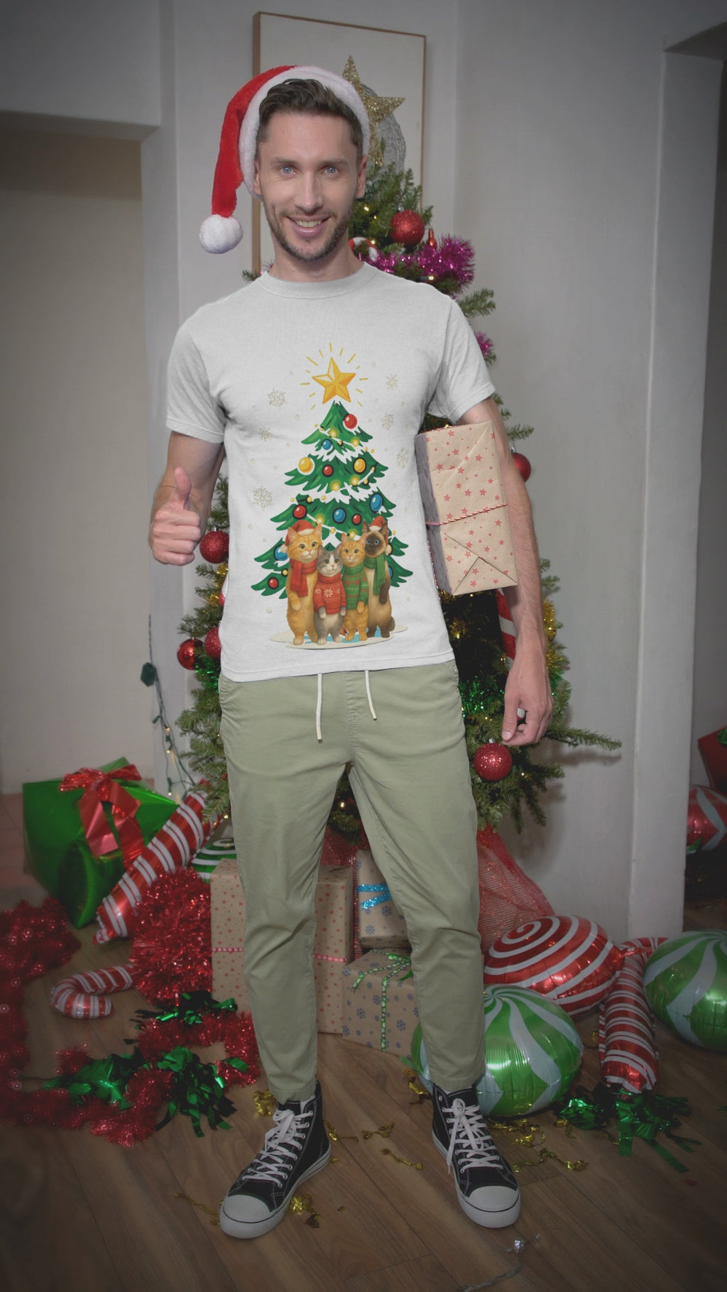 Cat's Christmas Tree