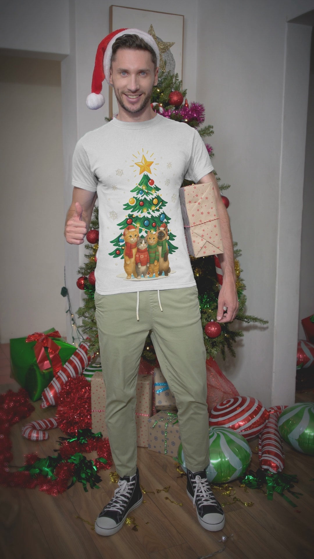 Cat's Christmas Tree