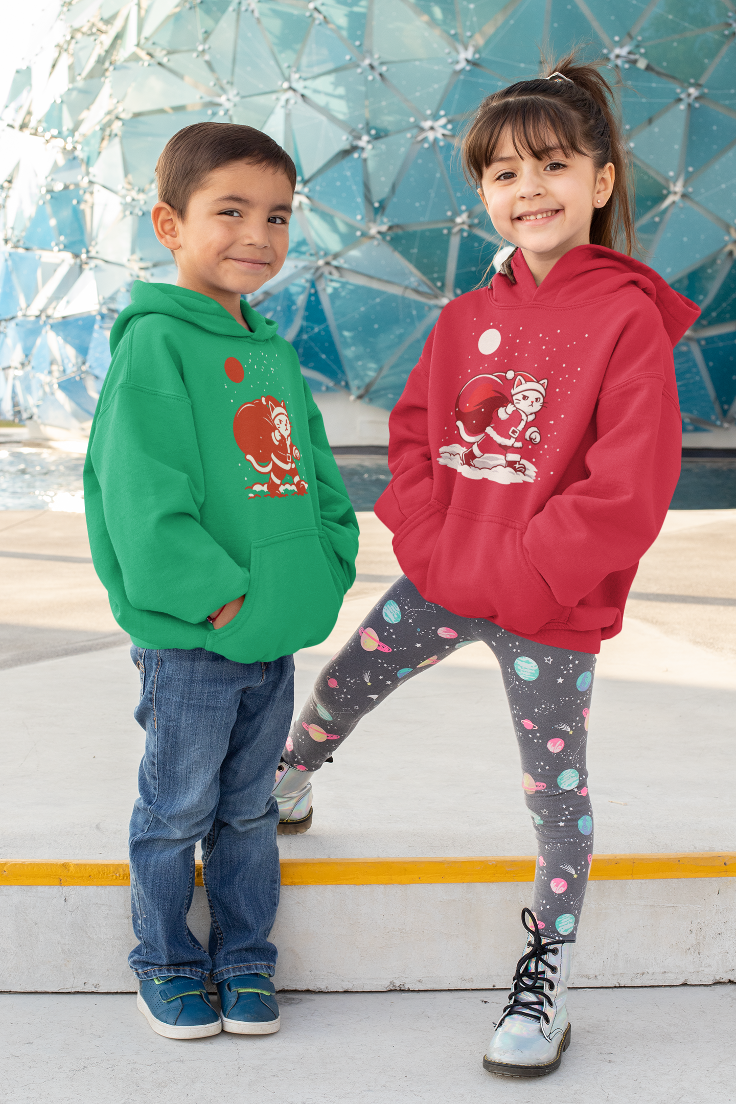 Santa Cat Brings Gifts