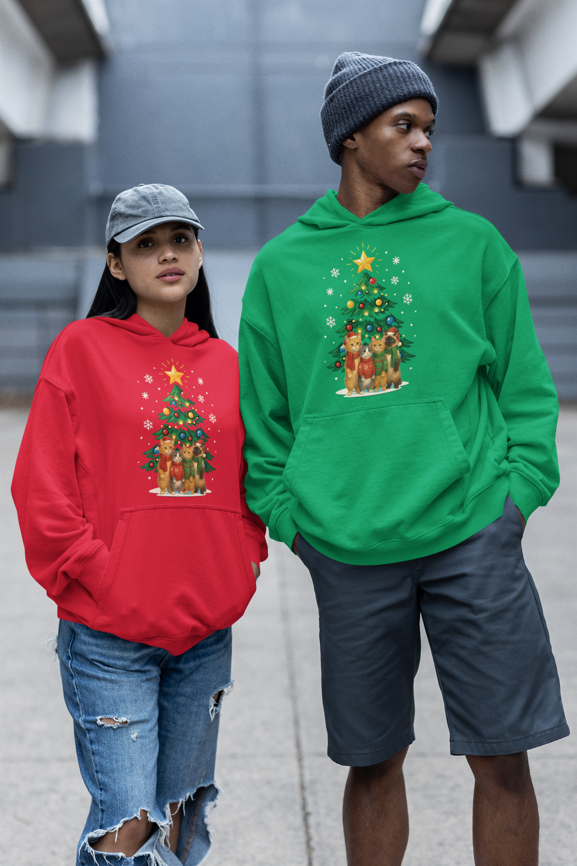 Cat's Christmas Tree