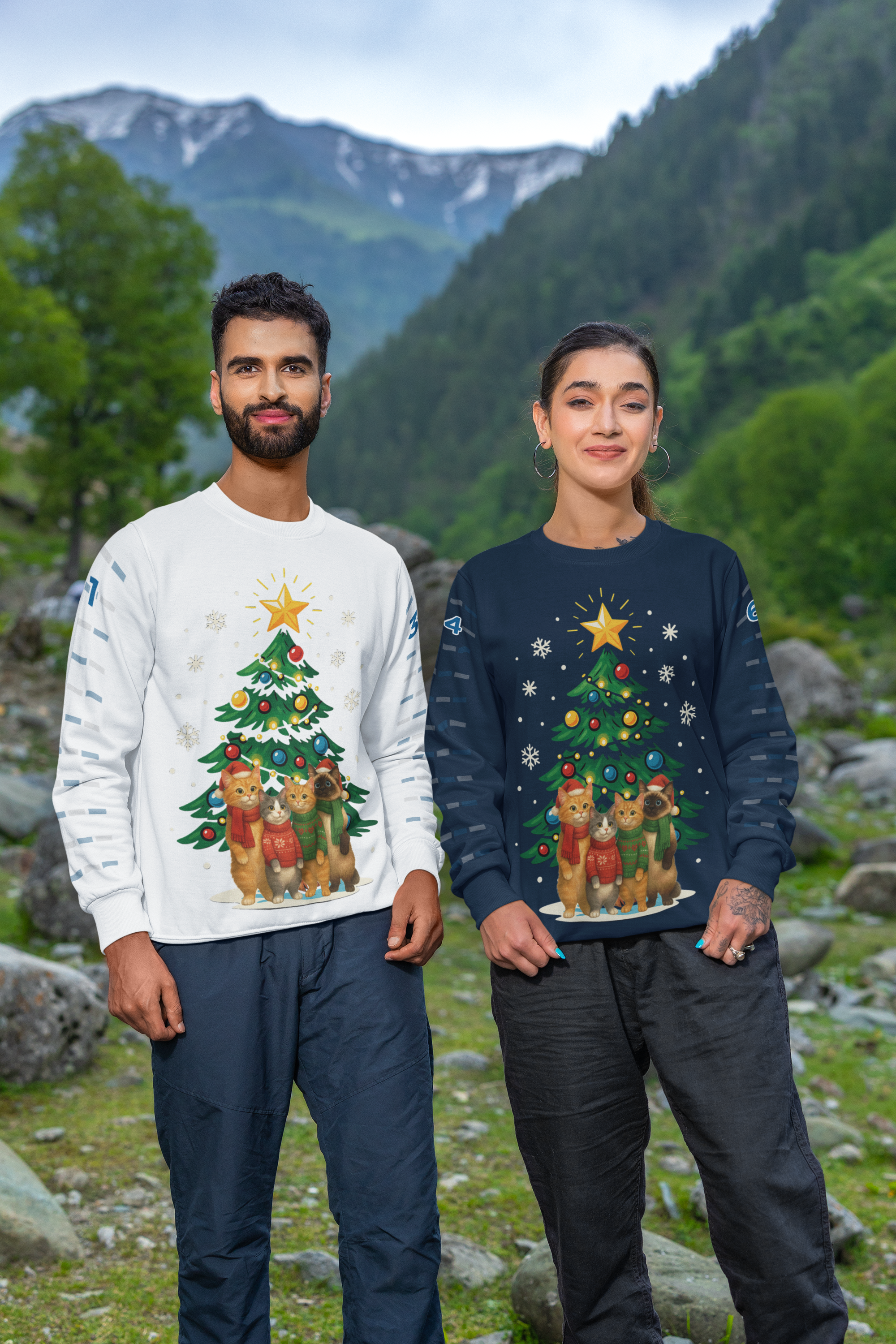 Cat's Christmas Tree