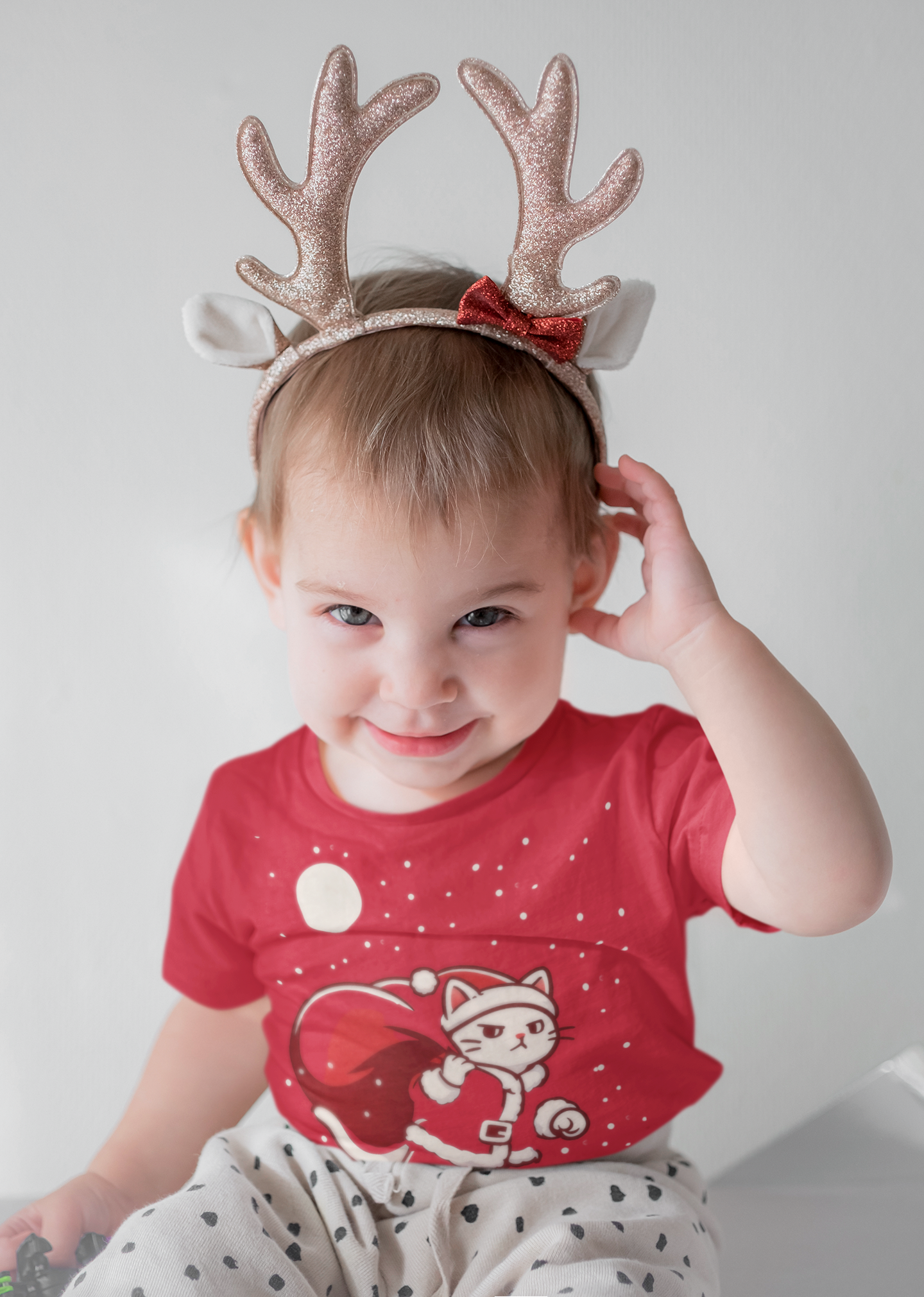 Santa Cat Brings Gifts