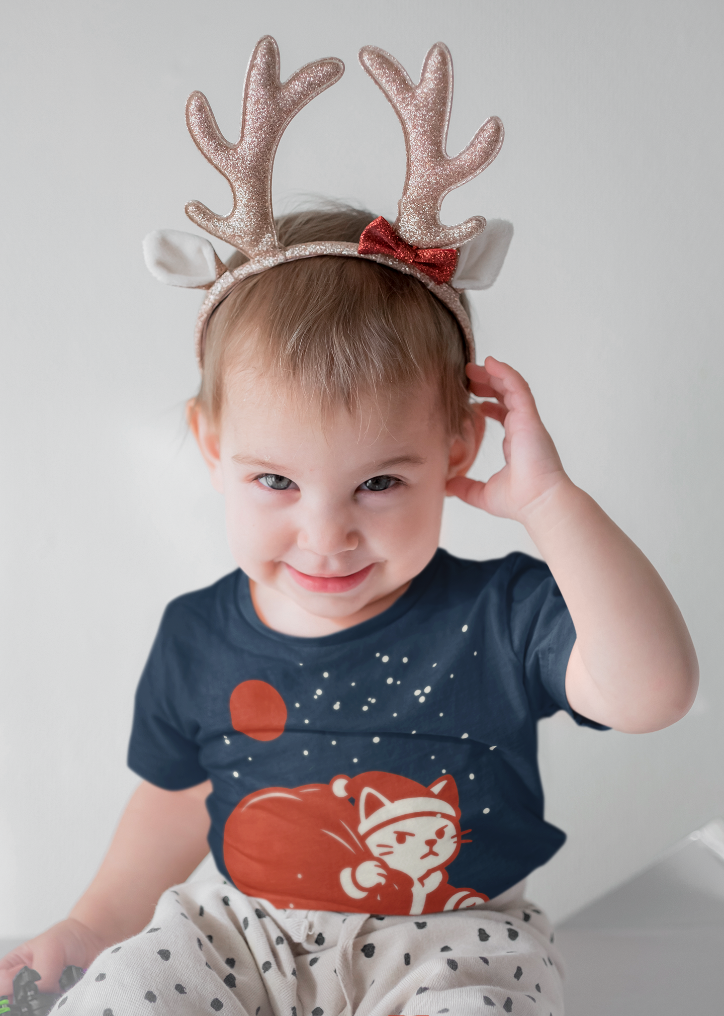 Santa Cat Brings Gifts