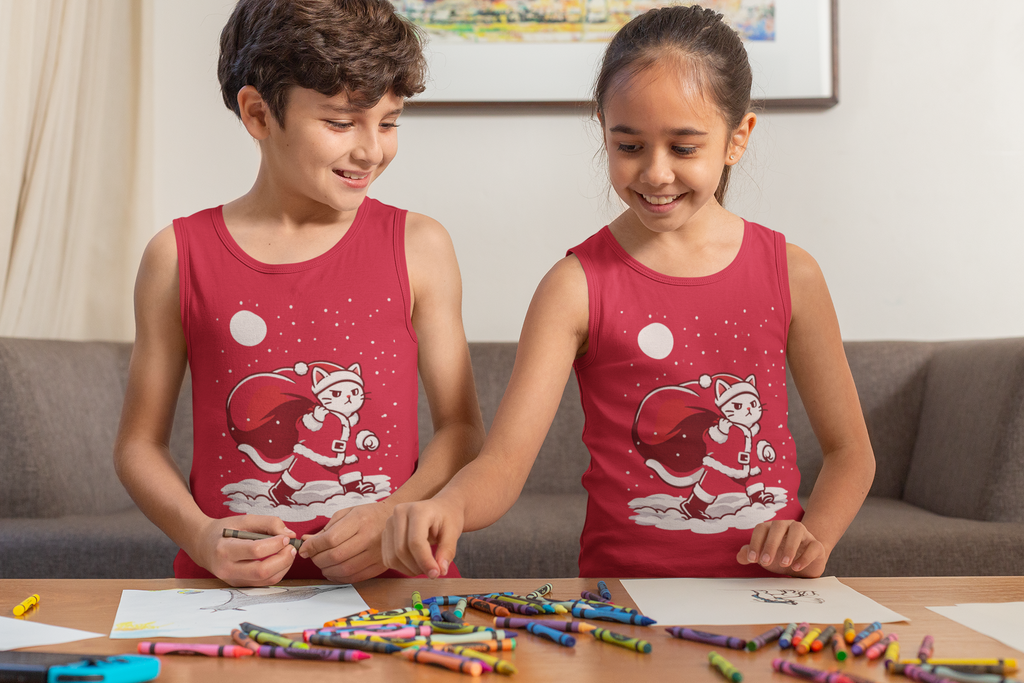 Santa Cat Brings Gifts