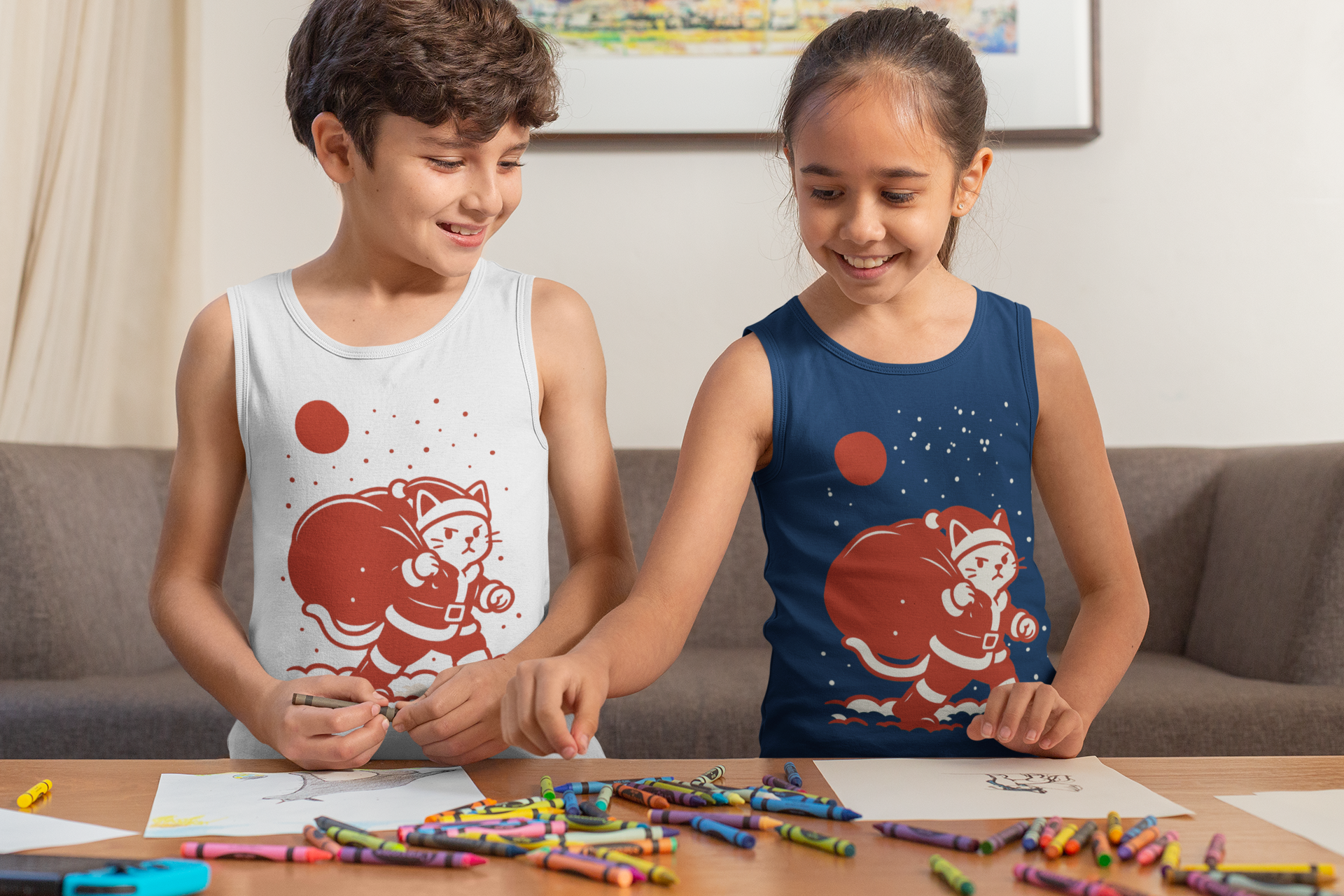 Santa Cat Brings Gifts