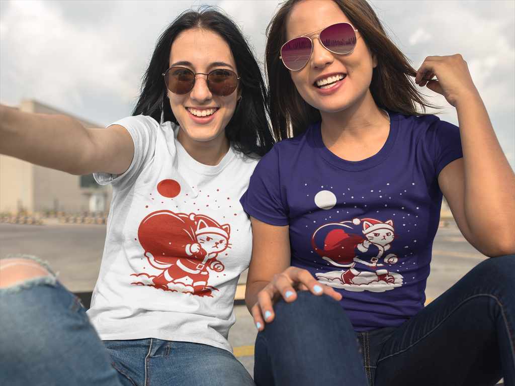 Santa Cat Brings Gifts