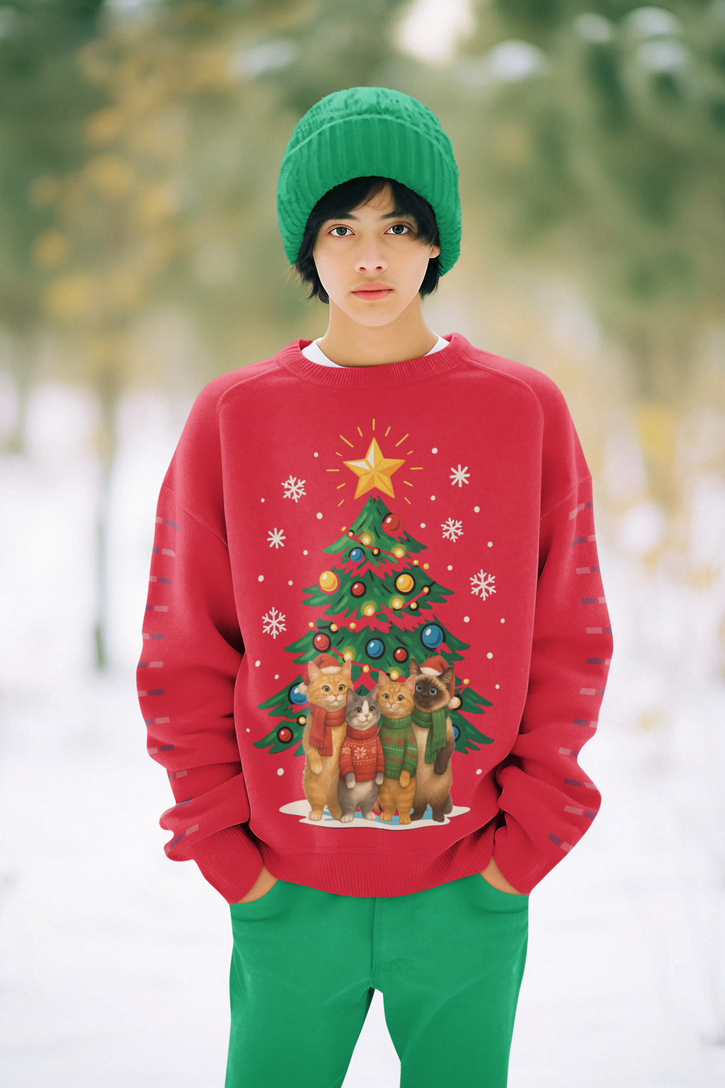 Cat's Christmas Tree