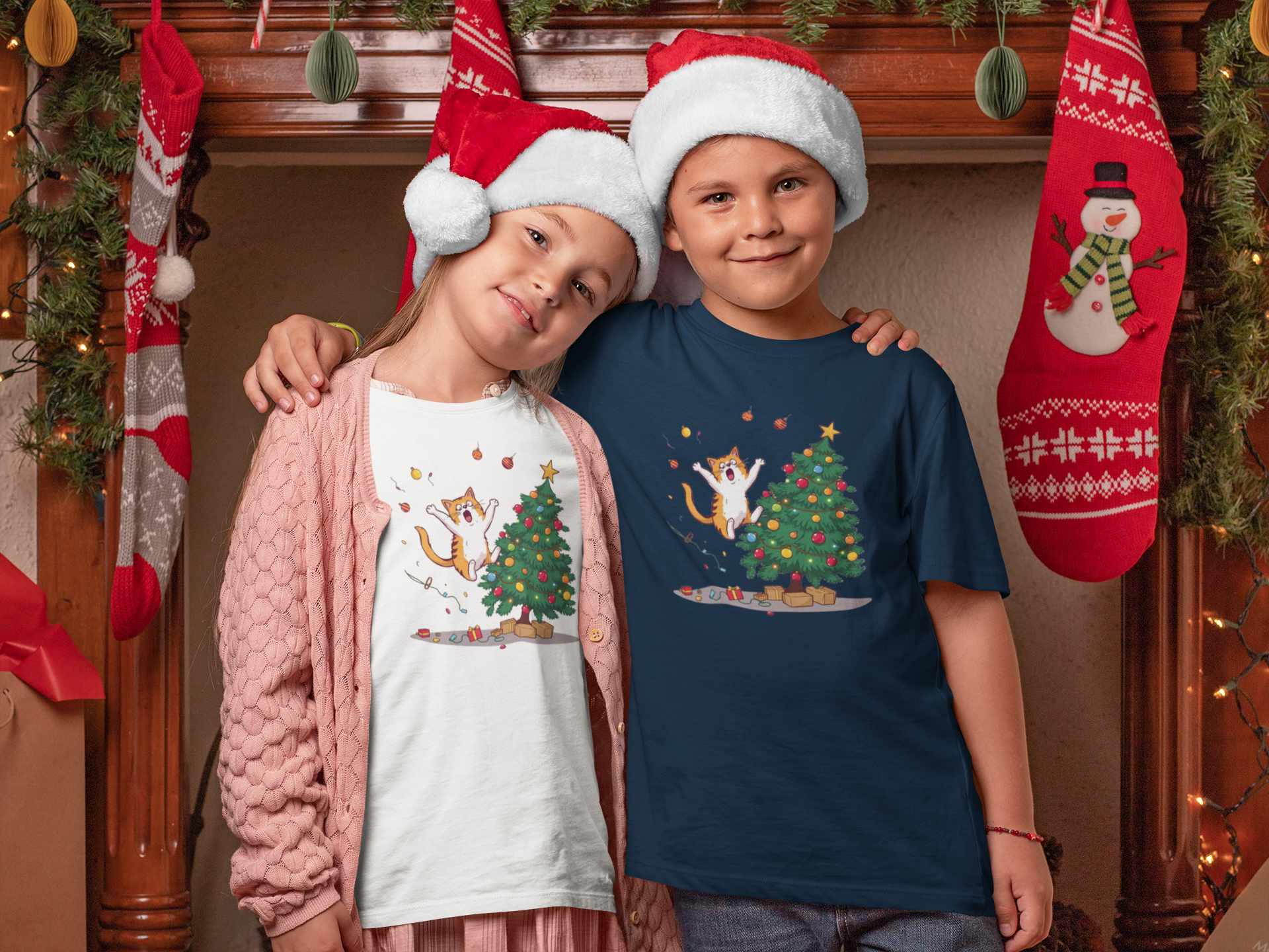 Jumping Cat Christmas Tree